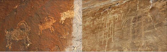 A few petroglyphsand other archaeological evidence in the canyon show people have used the canyon for thousands of years.